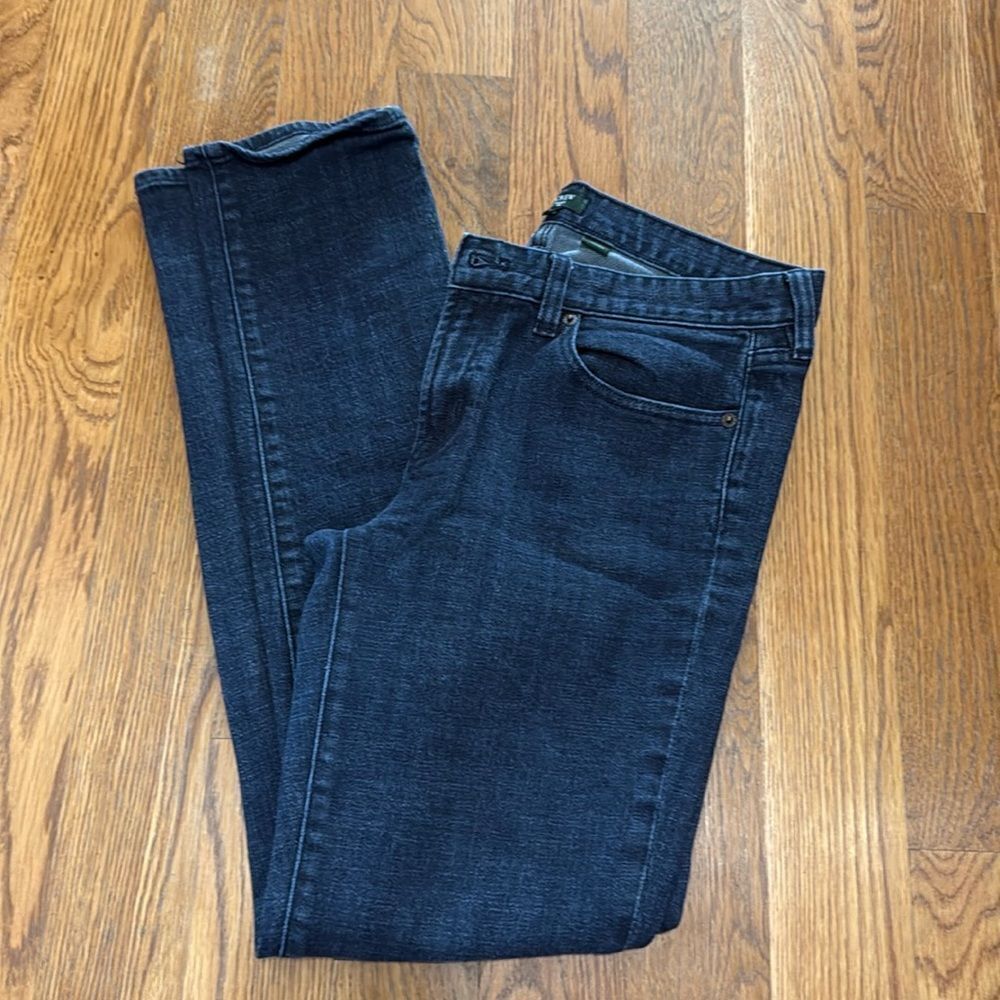 J Crew Toothpick Skinny Jeans Dark Wash Stretch Denim Size 30